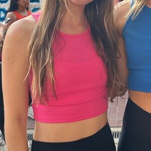 Cropped Pink Tank Size Small